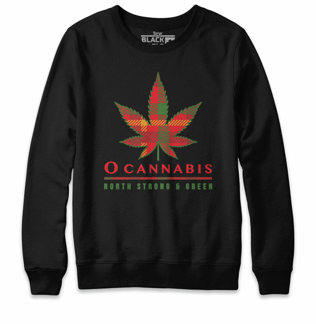 O Cannabis Tartan Sweatshirt Hoodie