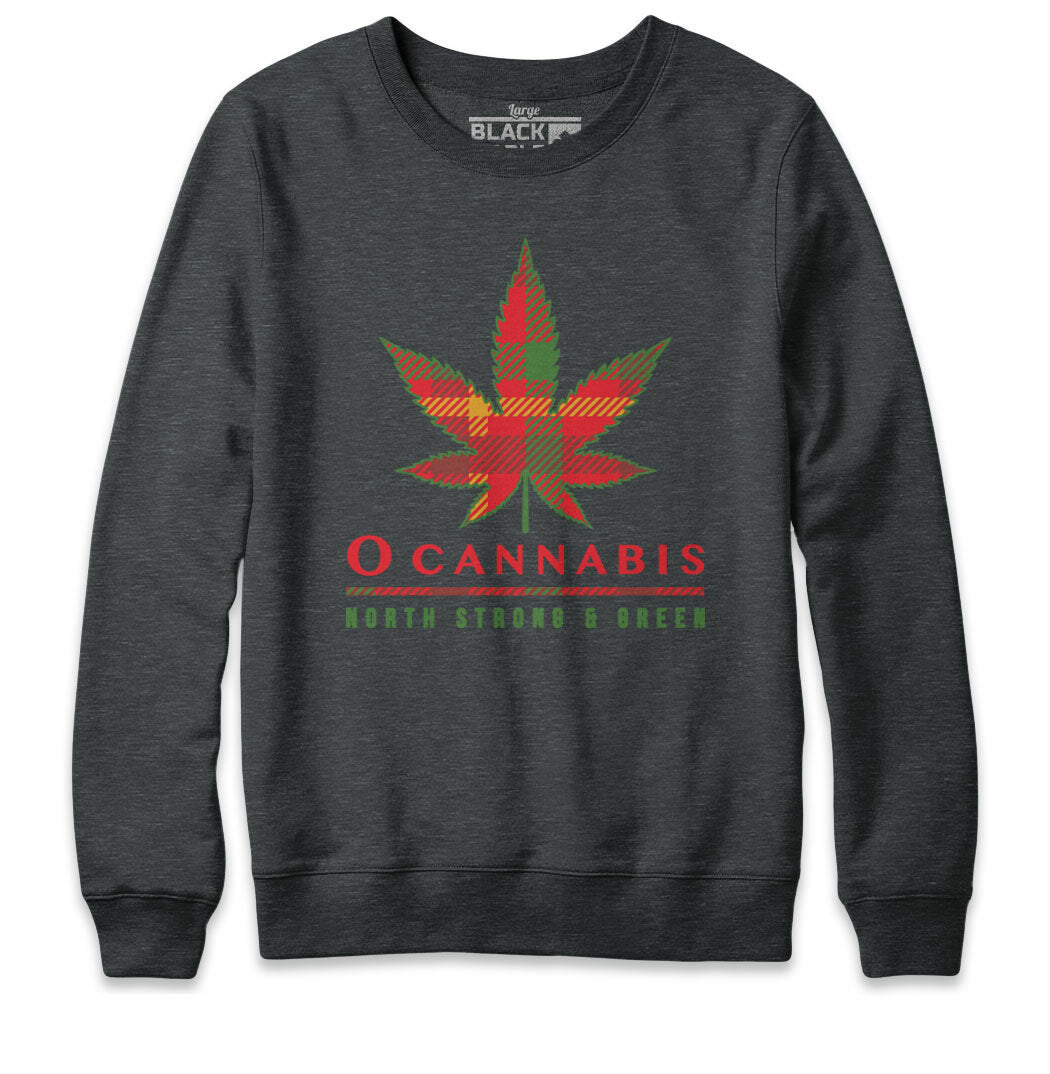 O Cannabis Tartan Sweatshirt Hoodie