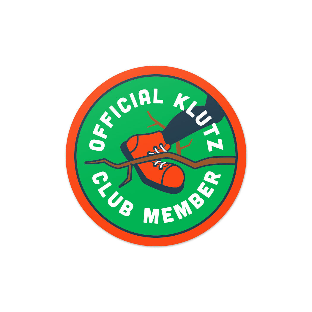 Autocollant officiel de membre du club Klutz