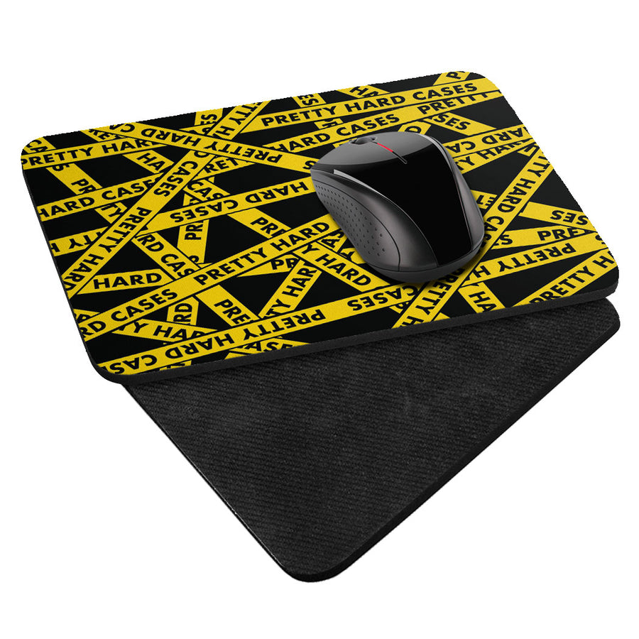 Pretty Hard Cases Caution Tape Mouse Pad