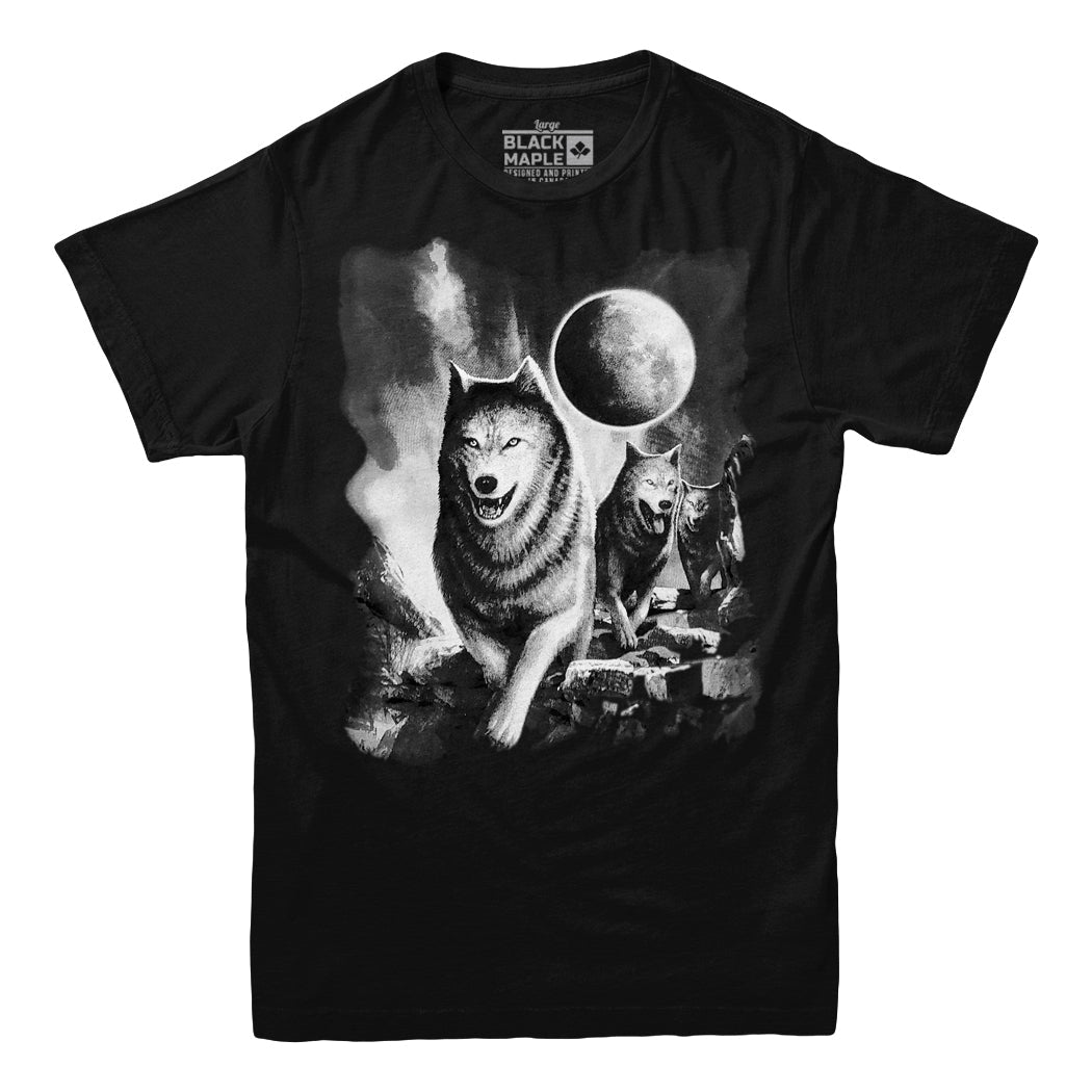 Courir avec le t-shirt Wolfpack Nature