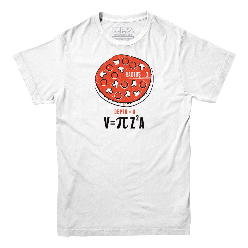 T-shirt Le volume d'une pizza