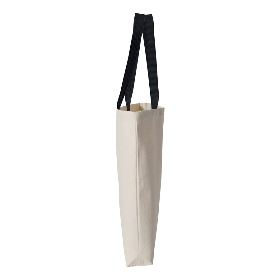 The Best Poutine Canvas Tote Bag Natural with Black