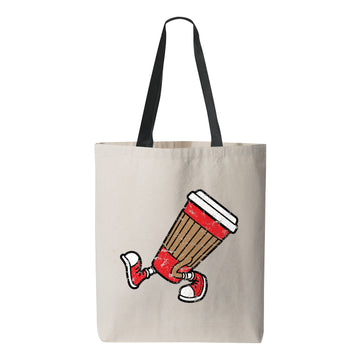 The Best To-Go Drink Tote Bag Natural with Black