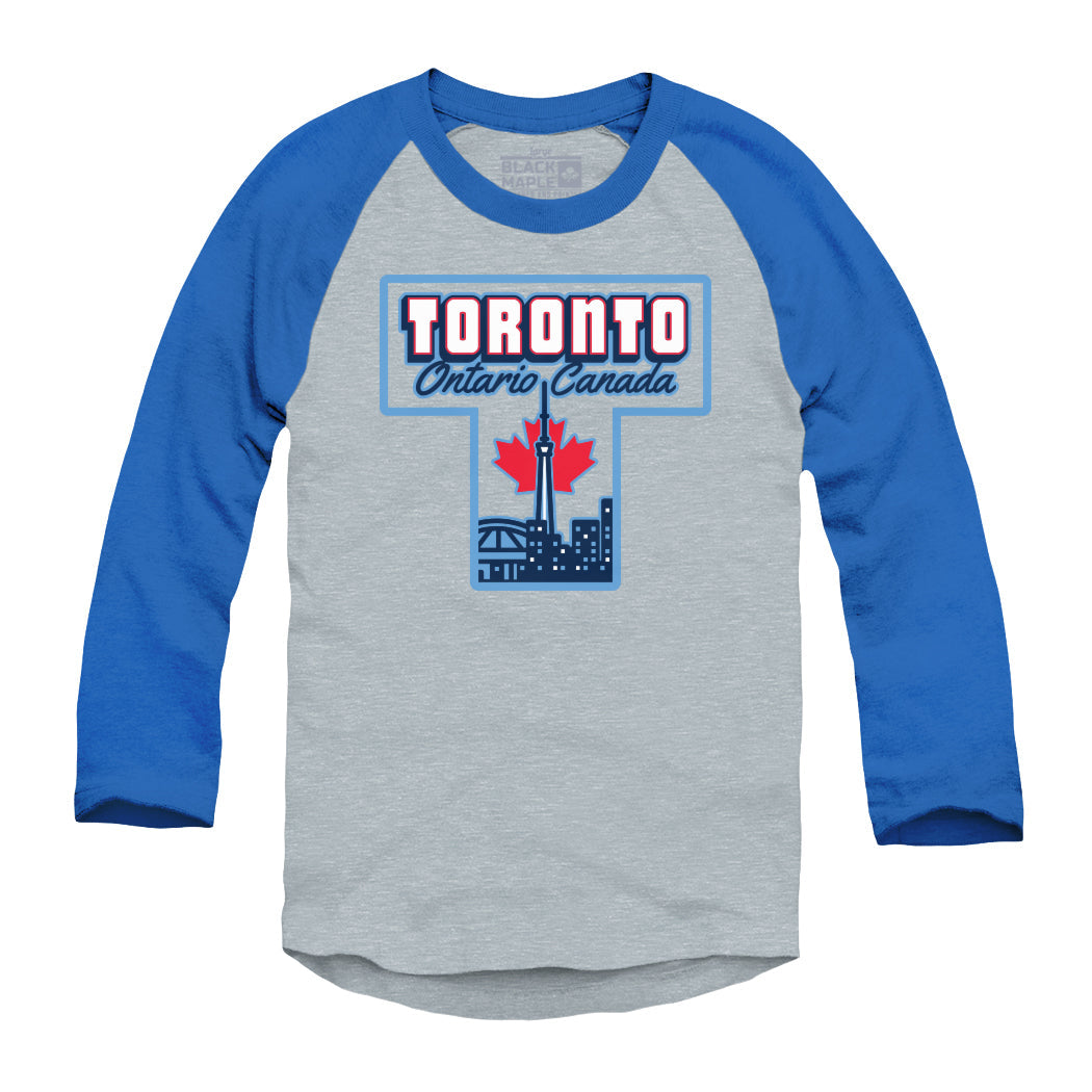 Toronto Ontario T Raglan Baseball Shirt
