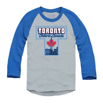 Chemise de baseball raglan Toronto Ontario T